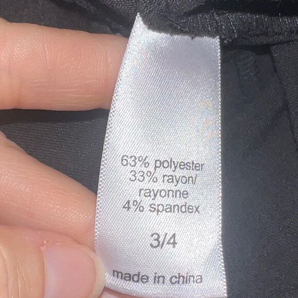 Maurice's Womens Lot of Two Cropped Dress Pants Gray Black Size 3/4 EUC - Picture 7 of 8